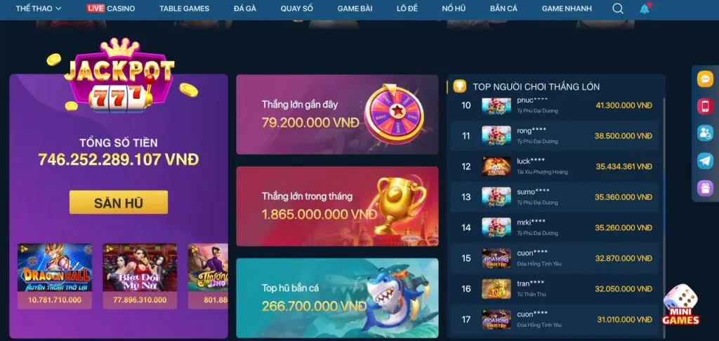 Hạn mức cá cược cao hơn